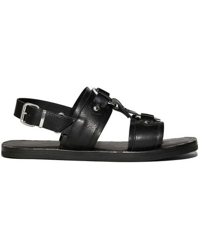 DSquared² Stud-detail Calf-leather Sandals - Black