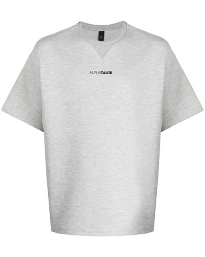 Alpha Tauri Logo-print Short-sleeve T-shirt - White