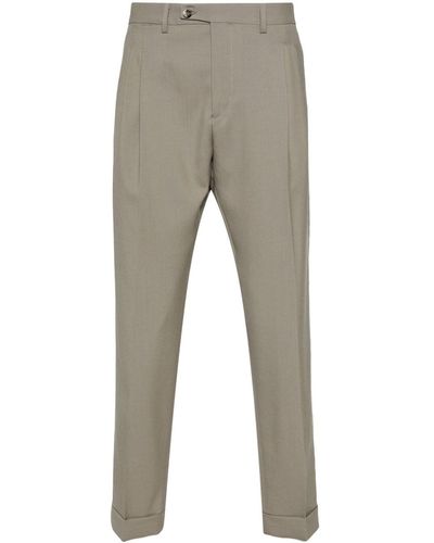 Dell'Oglio Robert Mid-rise Straight-leg Pants - Gray