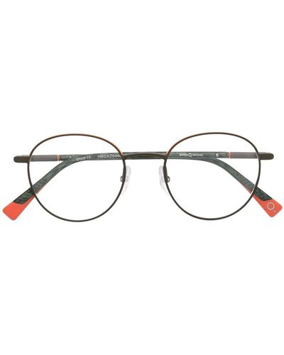 Etnia Barcelona Brille mit rundem Gestell - Mettallic