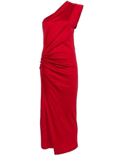 Isabel Marant Maude Kleid mit asymmetrischem Schnitt - Rot