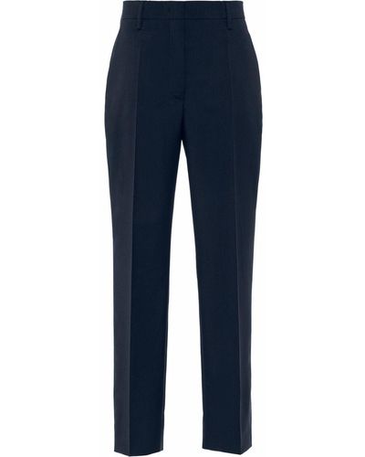 Prada Wool Tailored Pants - Blue