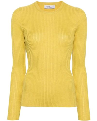 Gabriela Hearst Browning Pullover mit rundem Ausschnitt - Gelb