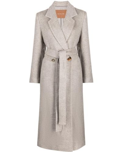 Rejina Pyo Gracie Double-breasted Wool-blend Coat - Grey