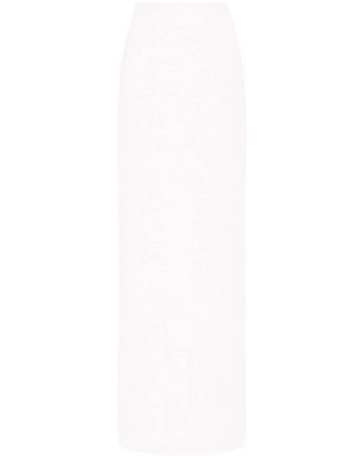 Rosetta Getty Sequinned Maxi Skirt - White