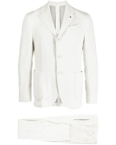 Lardini Zweiteiliger Anzug - Weiß