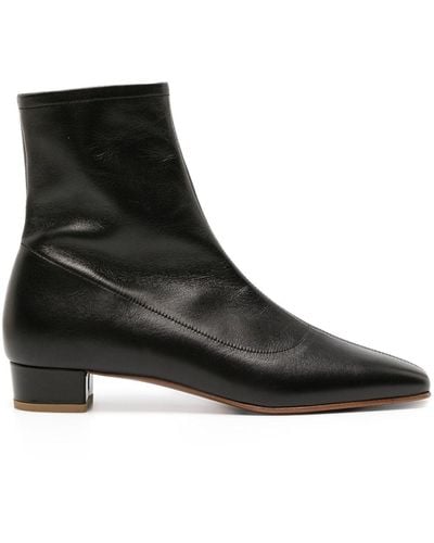 BY FAR Este 25mm Leather Boots - Black