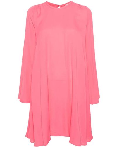 Forte Forte Long Sleeve Mini Dress - Pink