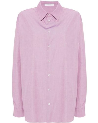 The Row Attica Cotton Shirt - Pink
