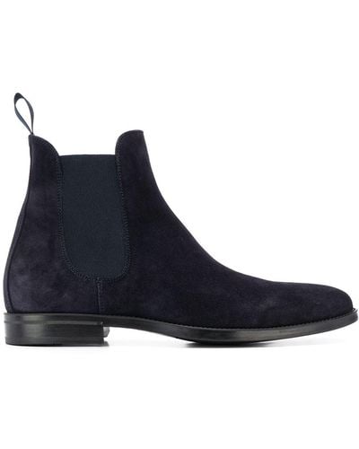 SCAROSSO Suede Chelsea Boots - Blue
