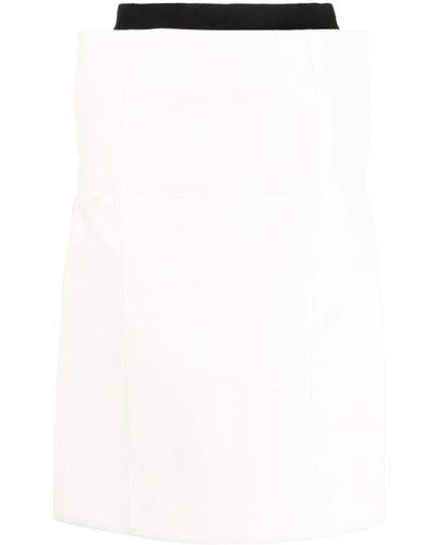 Sacai High Waist Rok - Wit