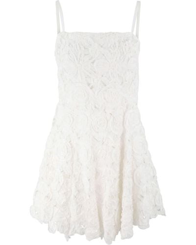 Jonathan Simkhai Sophie floral-lace flared dress - Weiß
