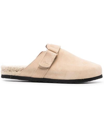 Manebí Suede Round-toe Mules - White