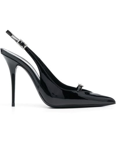 Saint Laurent Zapatos de tacón con puntera en punta - Negro
