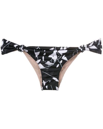 Clube Bossa Bragas de bikini con motivo floral - Negro