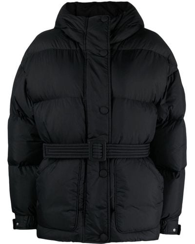 Ienki Ienki Gefütterte Bear Michelin Jacke mit Gürtel - Schwarz