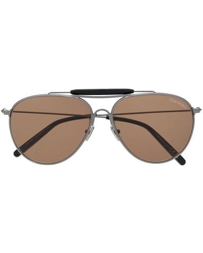 Tom Ford Pilot-frame Sunglasses - Brown