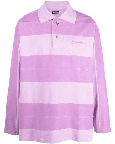 Jacquemus Gestreiftes Le Polo Raye Poloshirt - Pink