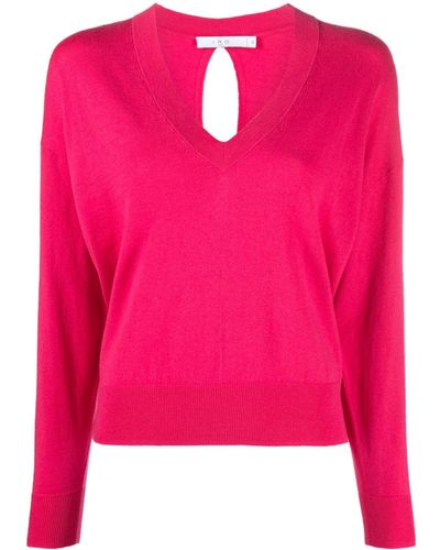 IRO Jersey Maddio con aberturas - Rosa