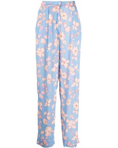 Forte Forte Forte_forte Floral Print Trousers - Blue