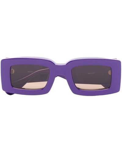 Jacquemus Tupi Rectangle-frame Sunglasses - Purple