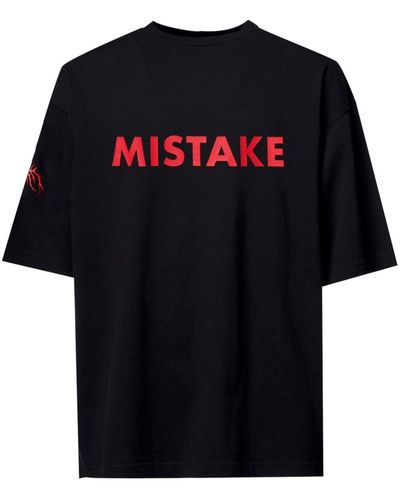 A BETTER MISTAKE Camiseta con estampado Rave - Negro