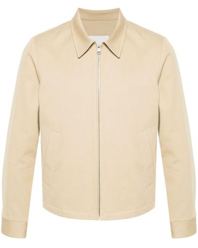 Sandro Twill Shirt Jacket - Natural