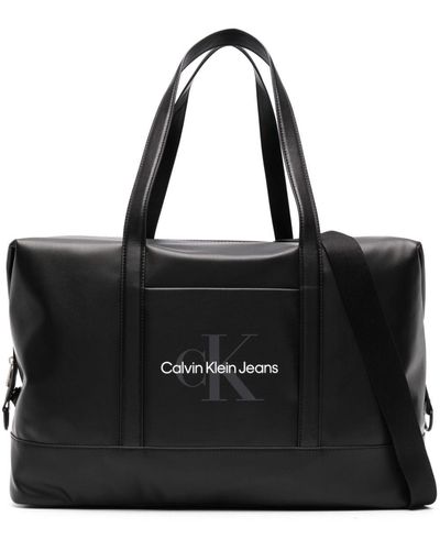 Calvin Klein Sac Square fourre-tout à logo - Noir