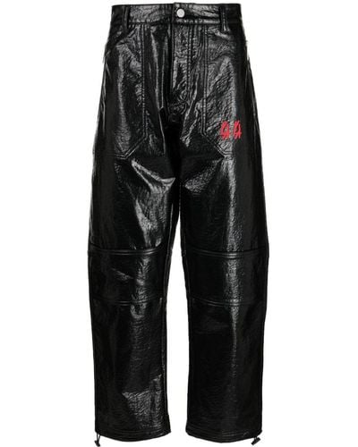44 Label Group Dunya Straight-leg Trousers - Black