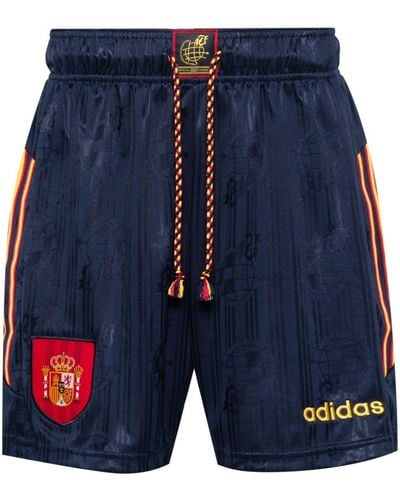 adidas Spain 1996 Shorts mit Logo-Stickerei - Blau