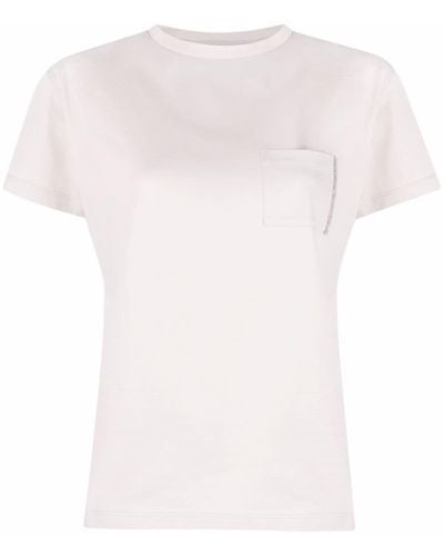 Fabiana Filippi T-shirt Met Ronde Hals - Roze