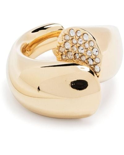 Lanvin Sequence Rhinestone-embellished Ring - Natural