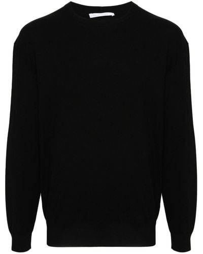 Helmut Lang Embossed-logo Ribbed Sweater - Black
