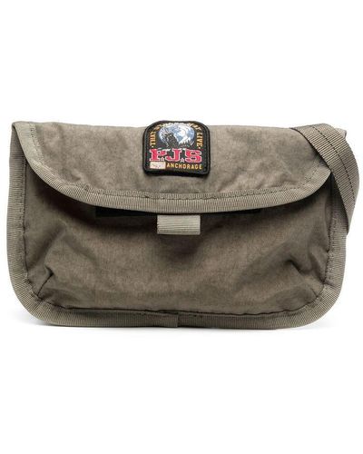 Parajumpers Logo-patch Canva Belt Bag - Grey