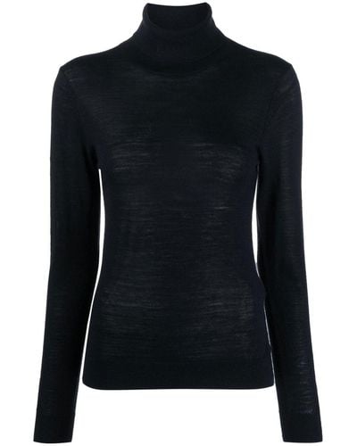 Remain Merino-wool Roll-neck Sweater - Black
