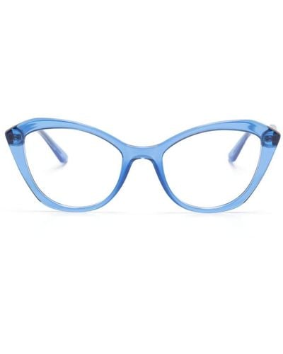 Karl Lagerfeld Transparente Cat-Eye-Brille - Blau
