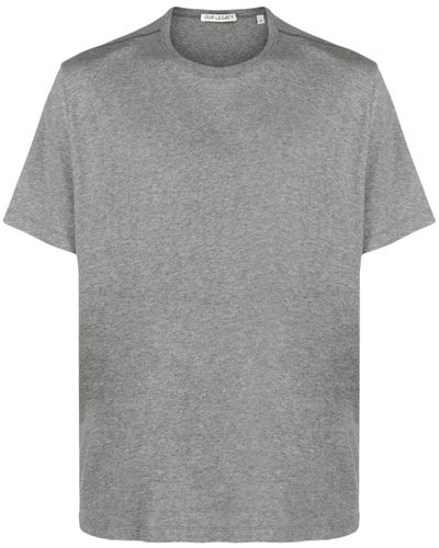 Our Legacy Camiseta con cuello redondo - Gris