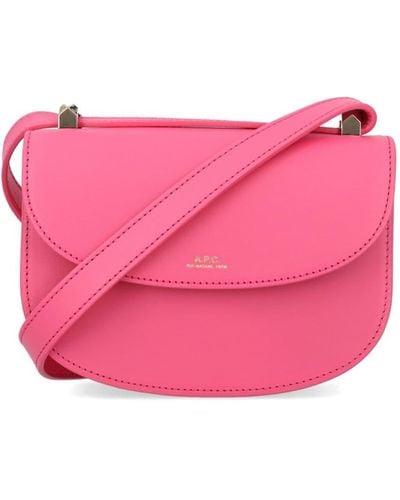 A.P.C. Mini Geneve Crossbody Bag - Pink