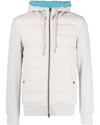 Herno Zip-up Hooded Down Jacket - White
