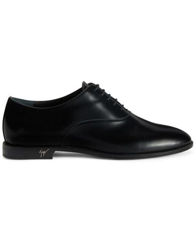 Giuseppe Zanotti Melithon Leather Lace-up Shoes - Black