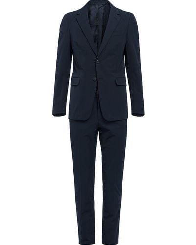 Prada Single-breasted Suit - Blue