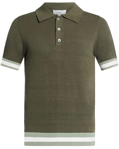 CHE Striped Edges Polo Shirt - Green