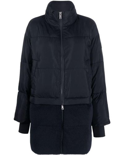 UGG Logo-appliqué Padded Coat - Blue