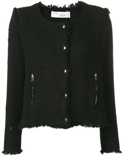 IRO Agnette Tweed Jacket - Black