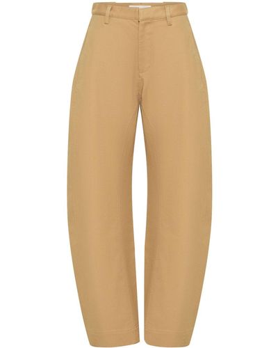 Dion Lee Arch Panel Tapered-leg Trousers - Natural