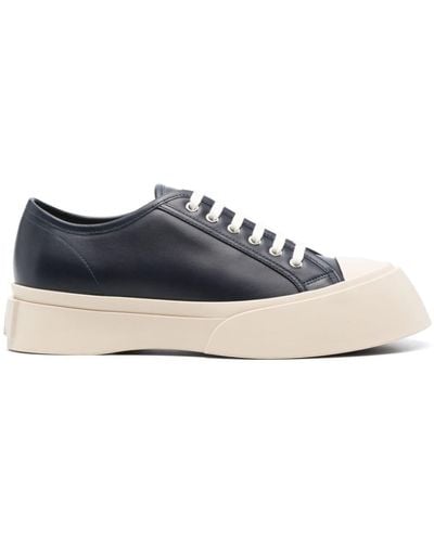 Marni Pablo Leather Sneakers - Blue