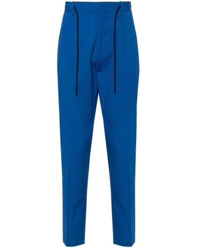 Manuel Ritz Pantalones ajustados con pinzas - Azul