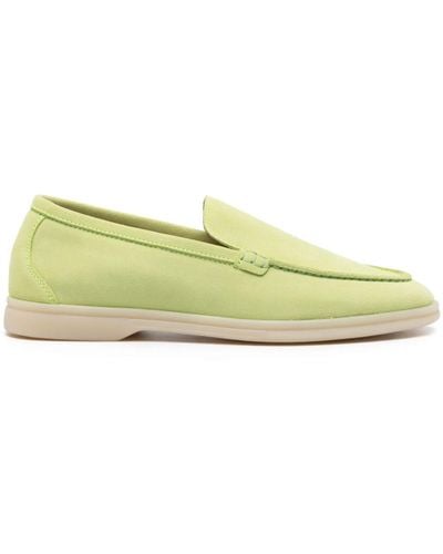 SCAROSSO Ludovica Suede Loafers - Green
