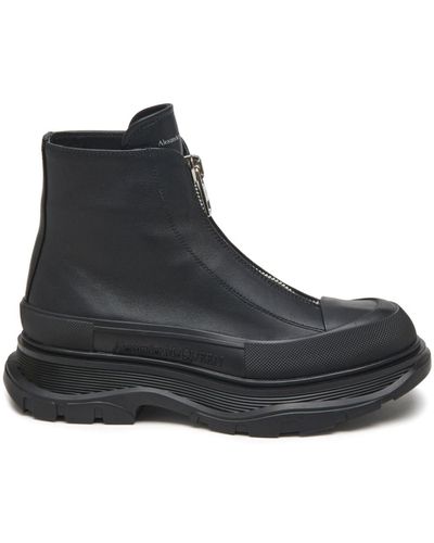 Alexander McQueen Boots Slick Toble Slip Boots - Negro