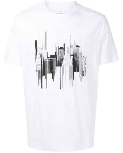 Armani Exchange New York City Tシャツ - ホワイト